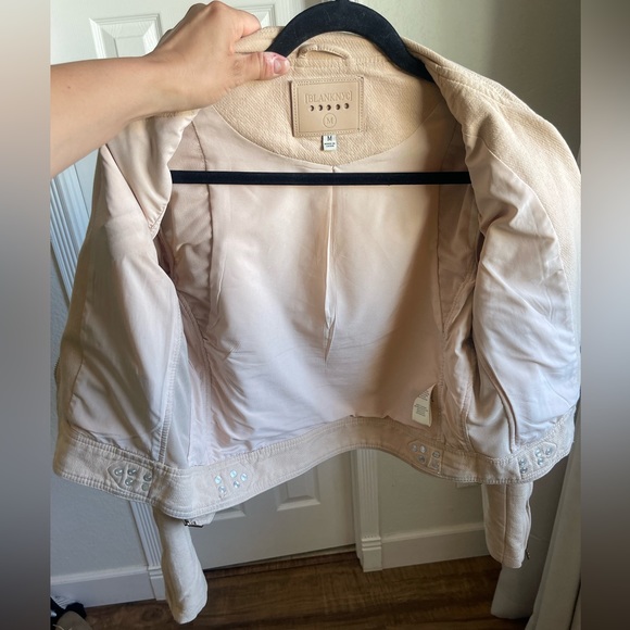BLANKNYC - Tan/Cream Cotton Moto Jacket - Picture 8 of 9